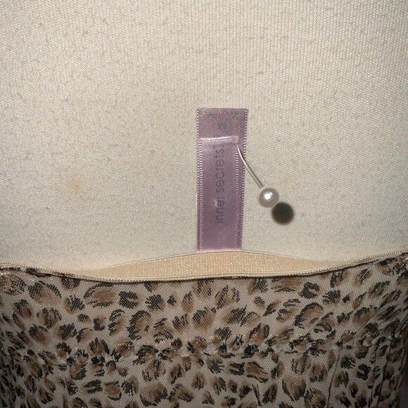 Inner Secrets Cheetah Lingerie Teddy Dress Medium - Picture 3 of 4
